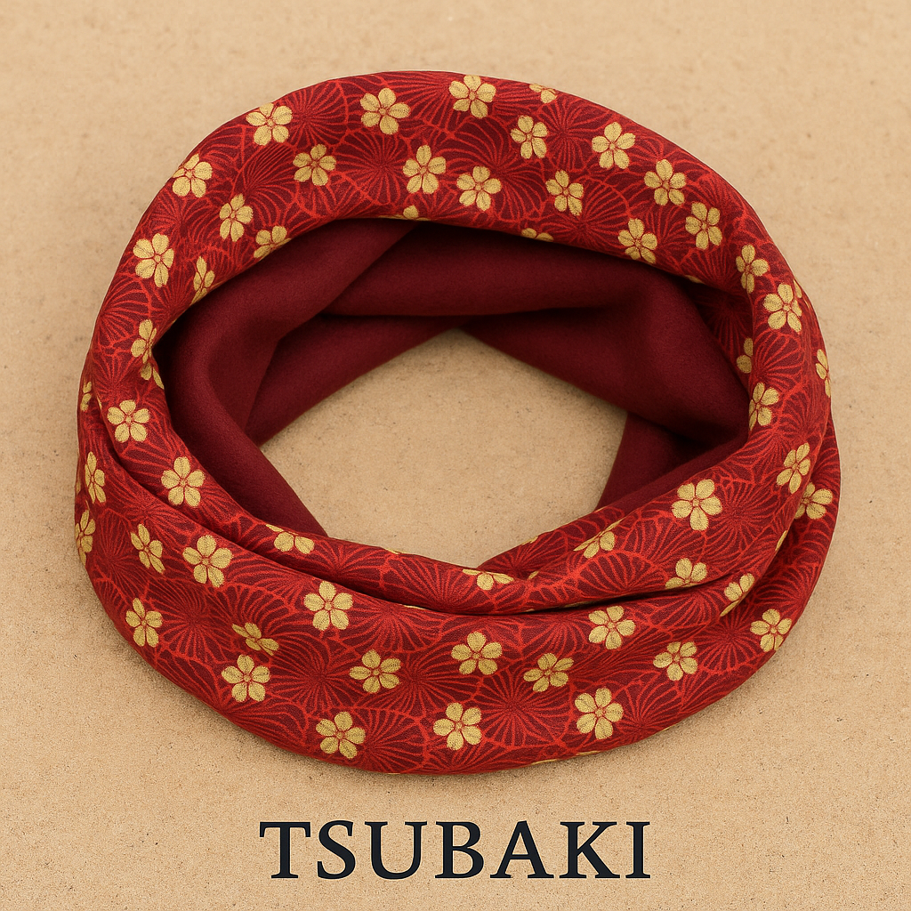 Snood en tissu et polaire, accessoire tour de cou coloré cousu main