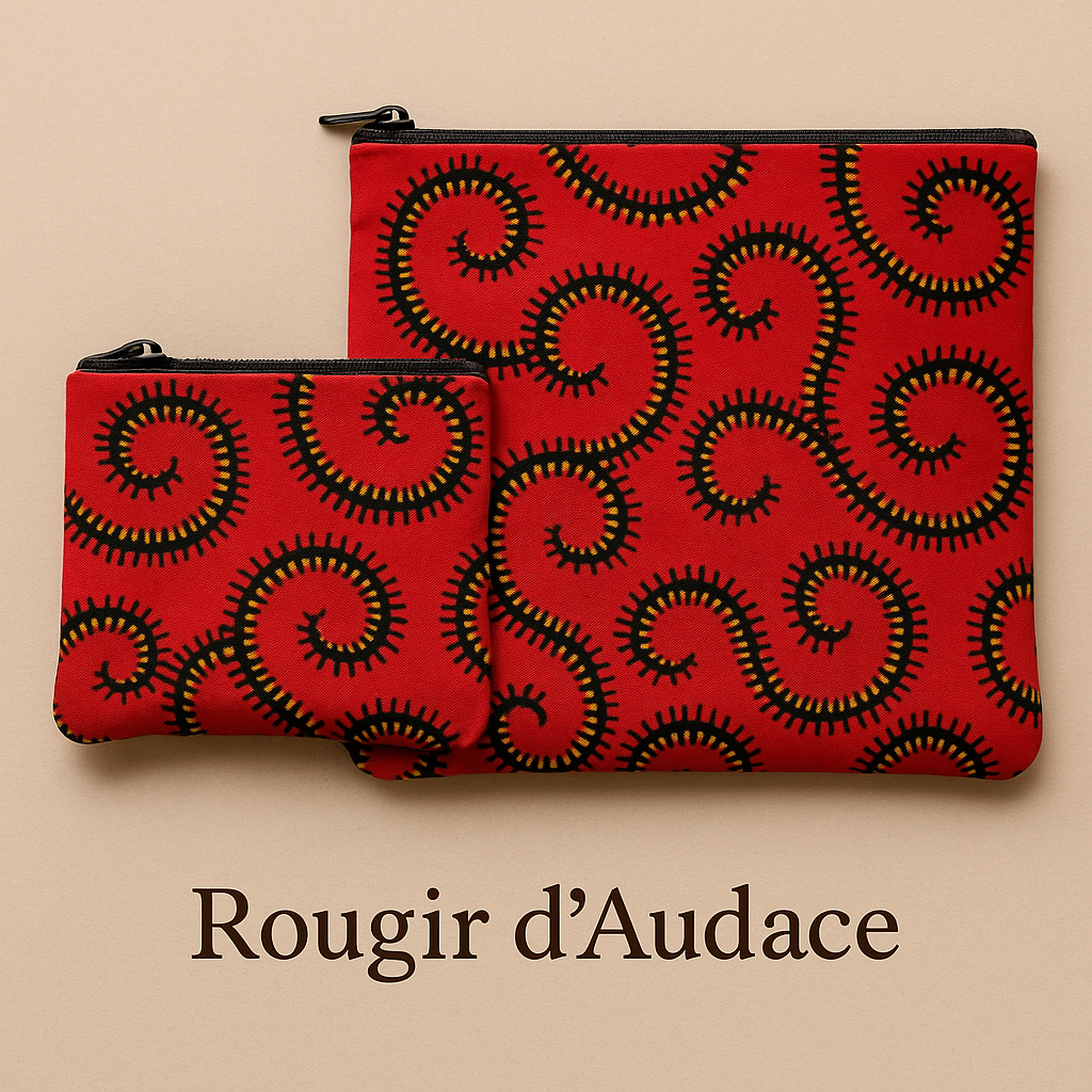 Chaque duo se compose de deux pochettes zippées assorties, pensées pour accompagner vos gestes du quotidien avec beauté et simplicité : trousse de maquillage, pochette de sac, organiseur de voyage ou accessoire de sortie.