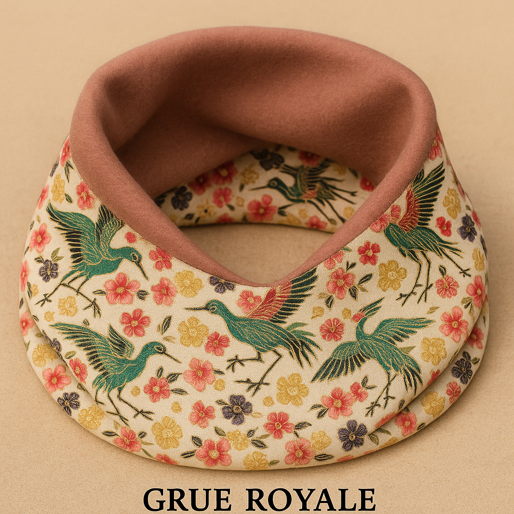 Snood en tissu et polaire, accessoire tour de cou coloré cousu main