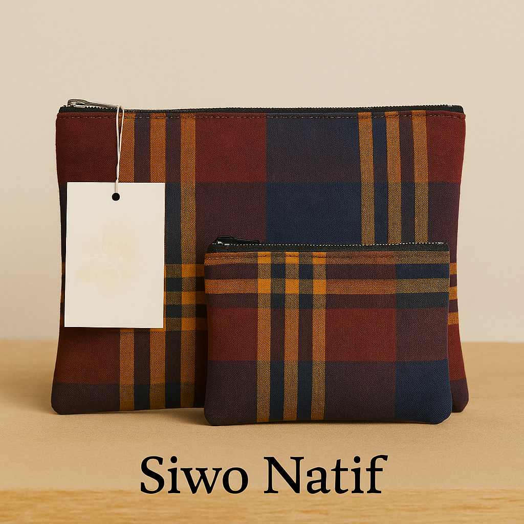 Chaque duo se compose de deux pochettes zippées assorties, pensées pour accompagner vos gestes du quotidien avec beauté et simplicité : trousse de maquillage, pochette de sac, organiseur de voyage ou accessoire de sortie.
