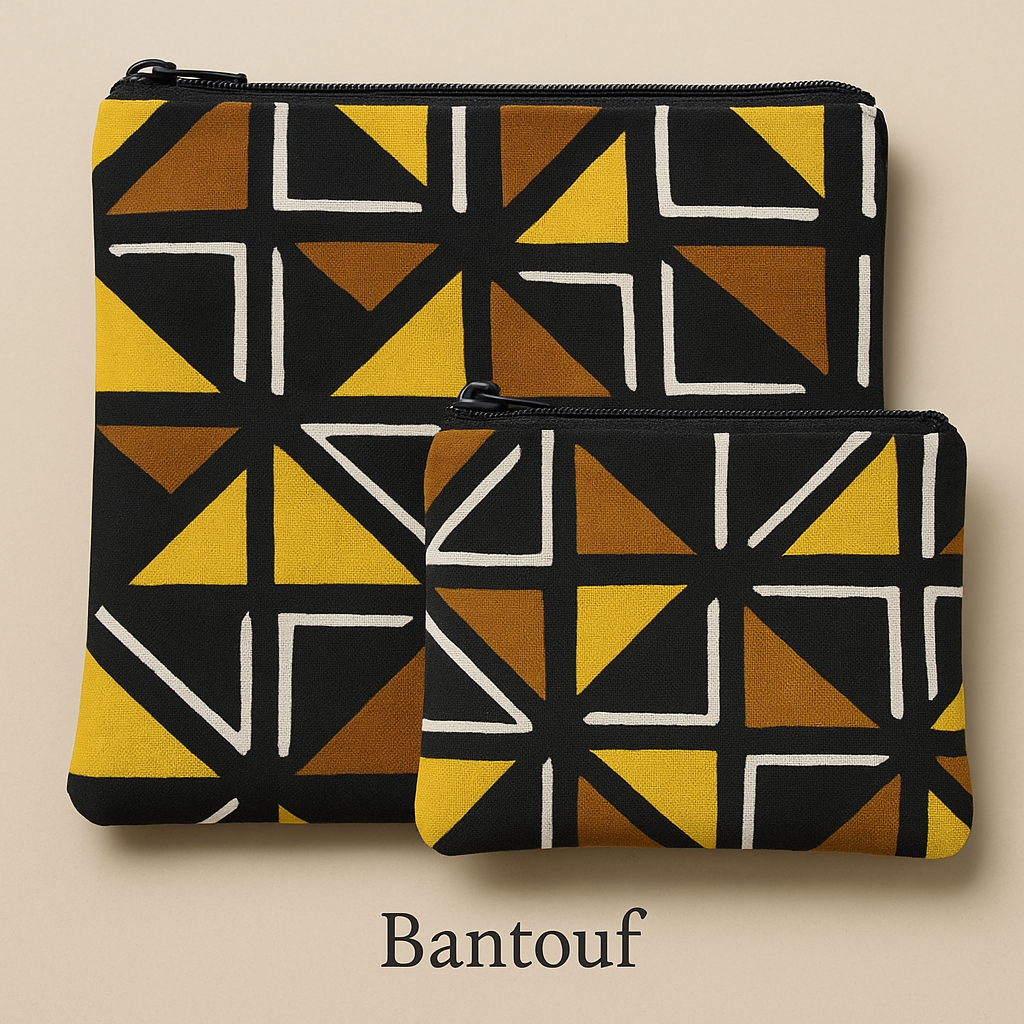 Chaque duo se compose de deux pochettes zippées assorties, pensées pour accompagner vos gestes du quotidien avec beauté et simplicité : trousse de maquillage, pochette de sac, organiseur de voyage ou accessoire de sortie.