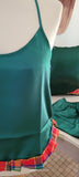Ensemble de Nuit Satin et Madras - Confort et Charme Tropical