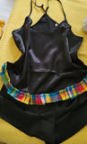 Ensemble de Nuit Satin et Madras - Confort et Charme Tropical