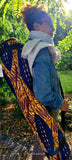 ☀️   ZAWADI – Sac tube en wax pour tapis de yoga
Fait main dans un magnifique wax africain, Zawadi est un sac tube matelassé, parfait pour transporter un tapis de yoga, une serviette et quelques essentiels. Léger et pratique, il s’ouvre par une fermeture circulaire zippée sur le dessus, et possède une poche extérieure également zippée pour les petits objets.

“Zawadi” signifie cadeau en swahili – un clin d’œil à ce que l’on s’offre à soi-même.

