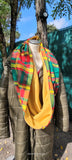 *Snood xxl en madras doublé en polaire – Confort et style tropical