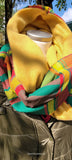 *Snood xxl en madras doublé en polaire – Confort et style tropical