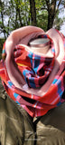*Snood xxl en madras doublé en polaire – Confort et style tropical