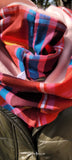 *Snood xxl en madras doublé en polaire – Confort et style tropical