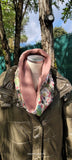 *Snood en chirimen doublé en polaire – Élégance japonaise et confort hivernal