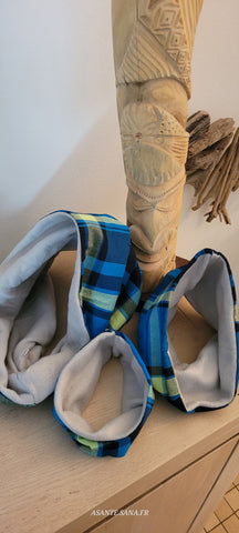 Snoods adultes madras/polaire