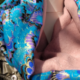 *Snood en chirimen doublé en polaire – Élégance japonaise et confort hivernal