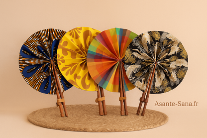 Éventails en tissu japonais