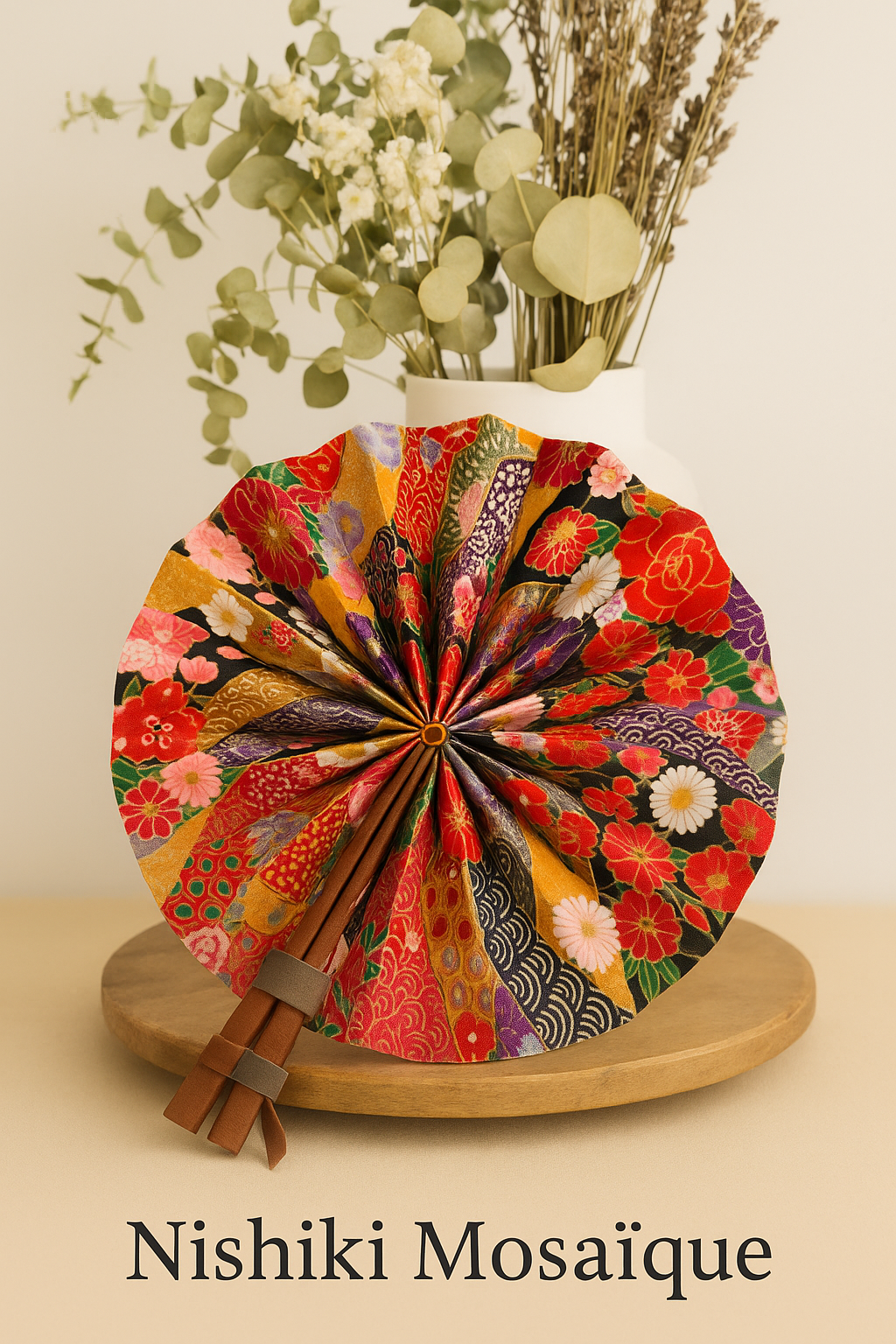 Éventails en tissu japonais