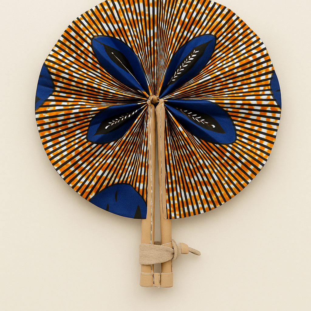 Éventails en wax – Couleurs d’Afrique