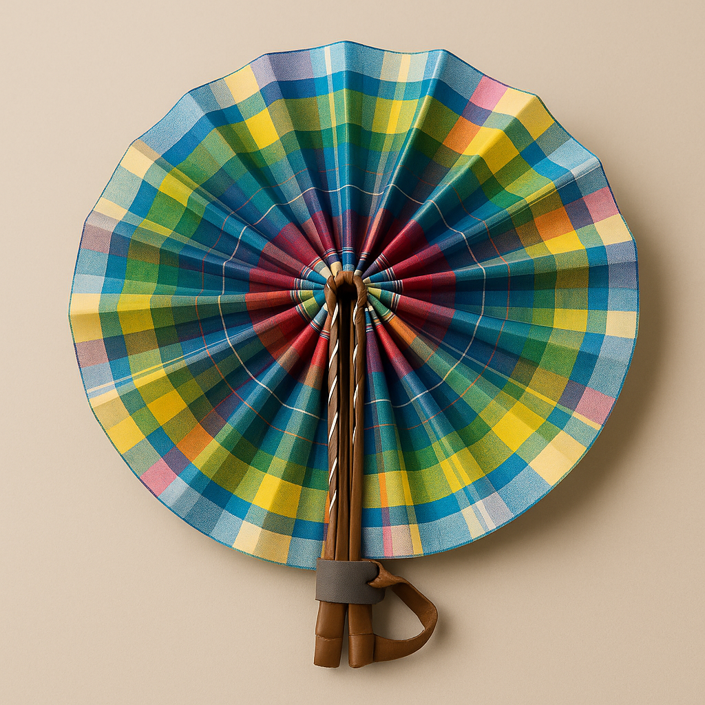 Éventails en madras – L’authenticité créole