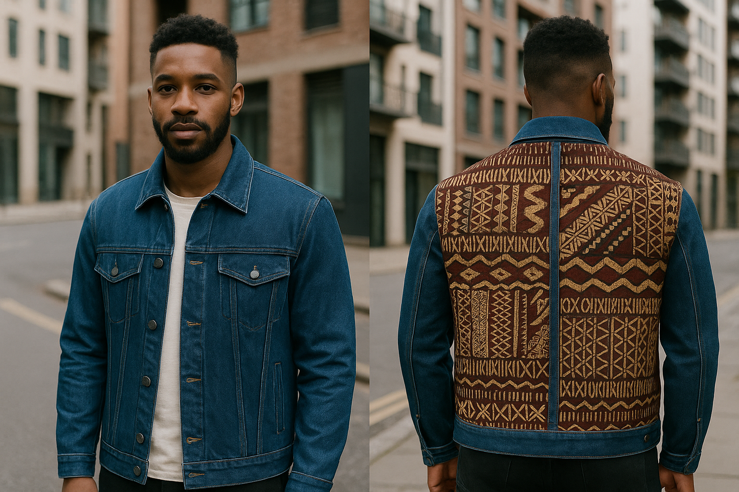 Veste en jean bleue/ Tapa
