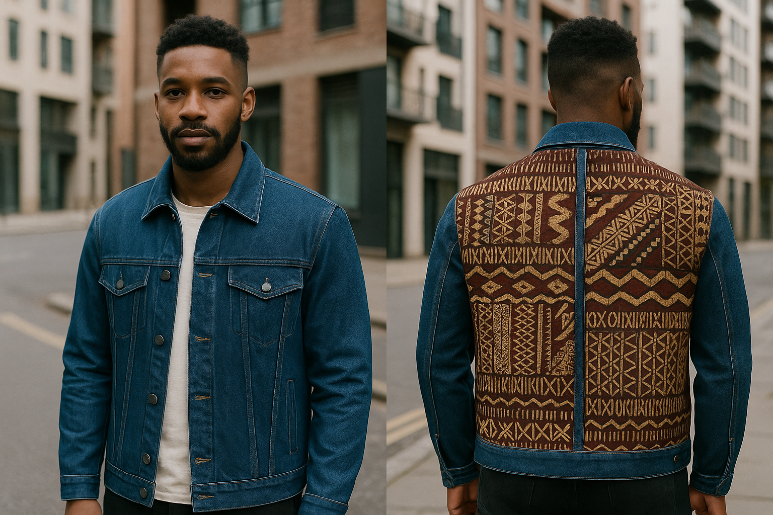 Veste en jean bleue/ Tapa
