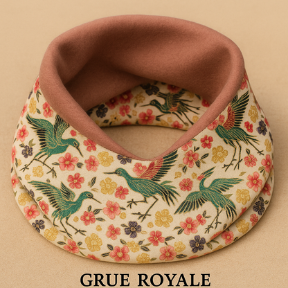  Snood en tissu et polaire, accessoire tour de cou coloré cousu main 