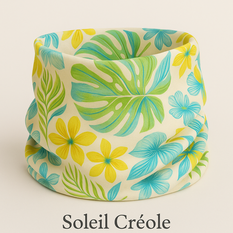  Snood en tissu et polaire, accessoire tour de cou coloré cousu main 