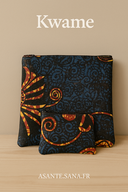 Chaque duo se compose de deux pochettes zippées assorties, pensées pour accompagner vos gestes du quotidien avec beauté et simplicité : trousse de maquillage, pochette de sac, organiseur de voyage ou accessoire de sortie.