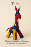 une collection unique de peluches artisanales cousues main à partir de tissus d’exception : wax, madras, chirimen japonais ou imprimés océaniens