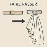👗 Tombé Juste- Pan de tissu