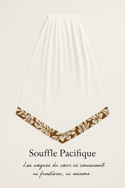  Pans amovibles élégantes et symboliques, qui se fixent par des passants discrets sur une robe simple, un tailleur ou une ceinture fine. 