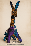 une collection unique de peluches artisanales cousues main à partir de tissus d’exception : wax, madras, chirimen japonais ou imprimés océaniens